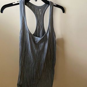 New balance workout tank! T-shirt material, grey zebra print